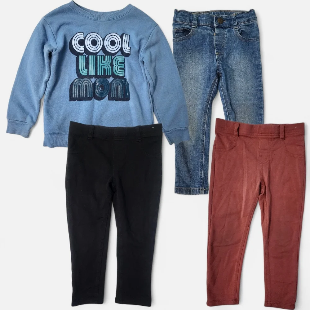 Garanimals Toddler Girls 3T Pants & Sweatshirt Bundle